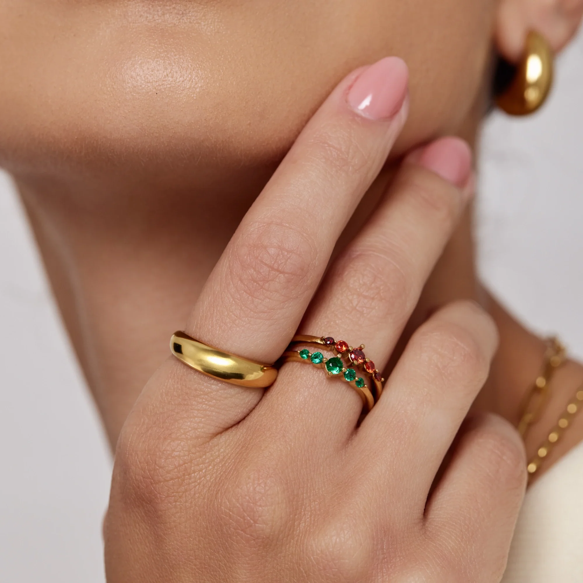 Belle Stacking Birthstone Ring - Image 2