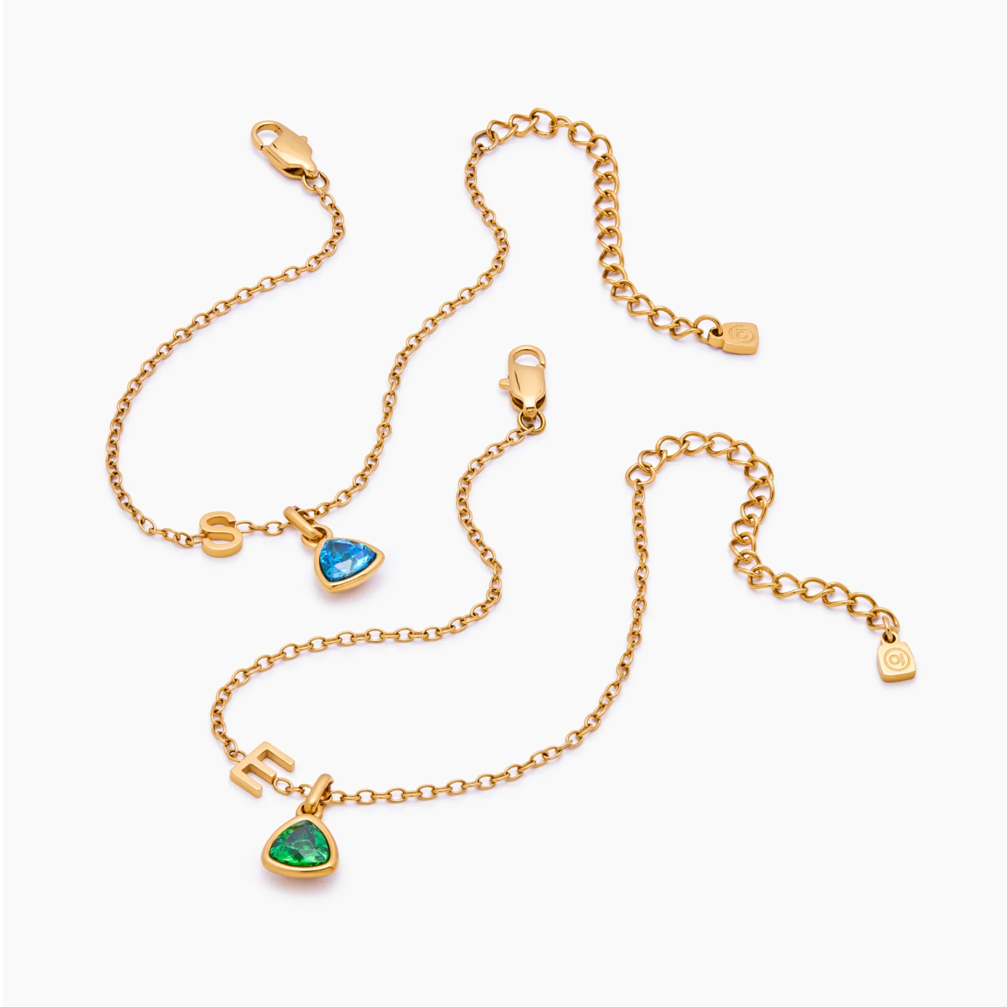 Birthstone Initial Charm Bracelet - Image 6