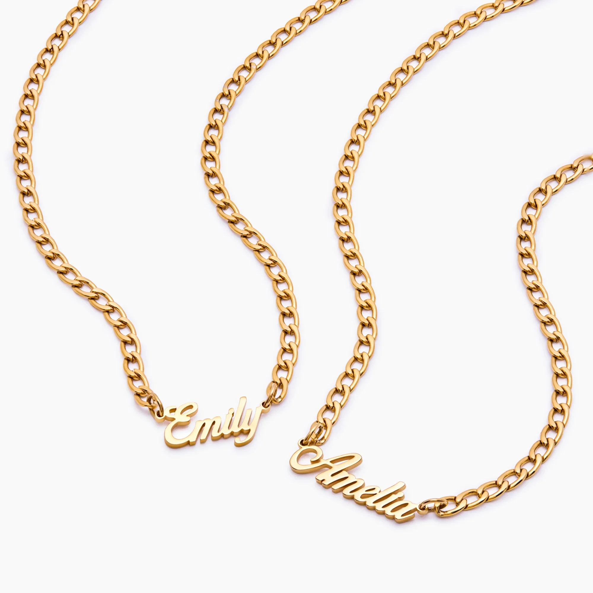 Bold Curb Name Necklace - Image 4