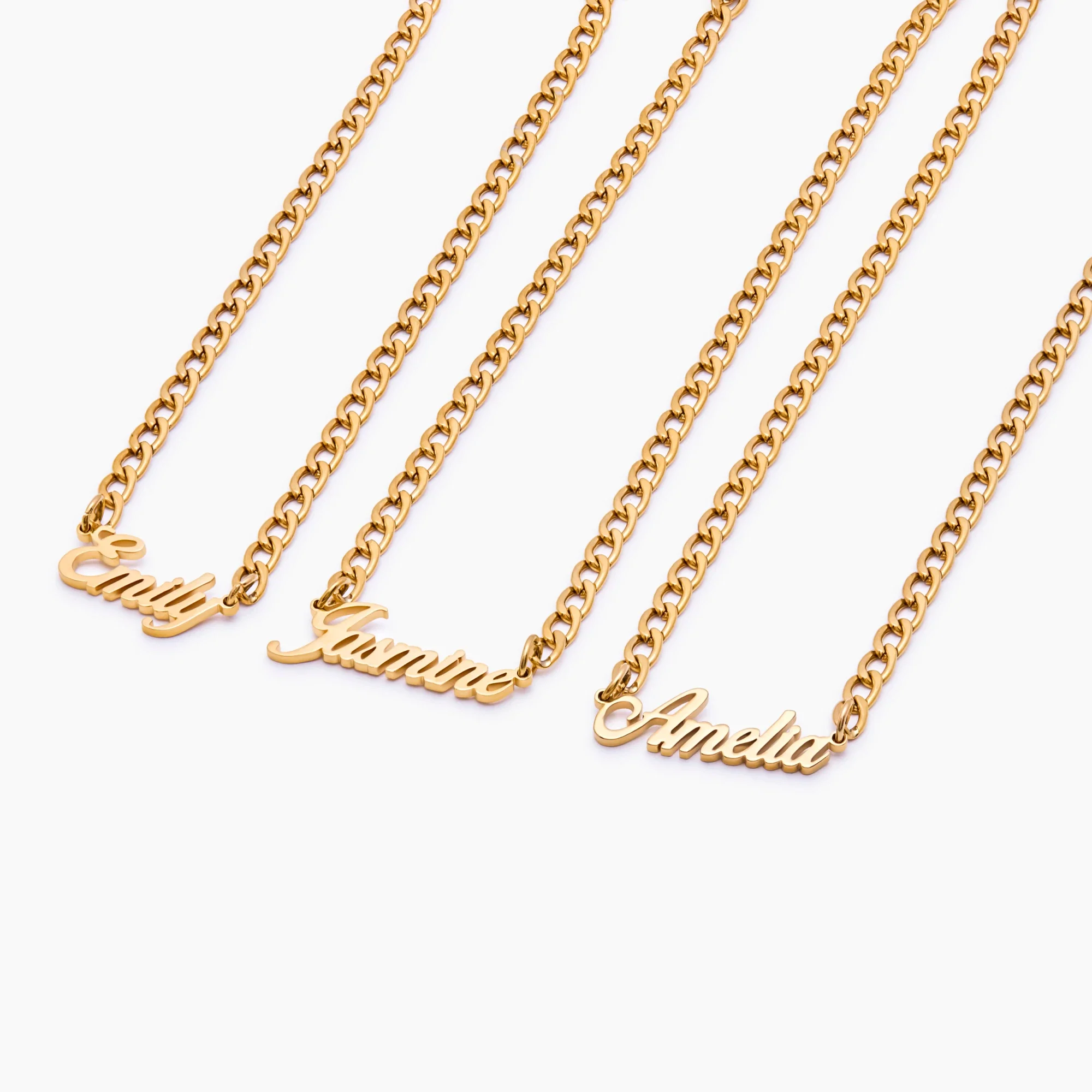 Bold Curb Name Necklace - Image 7