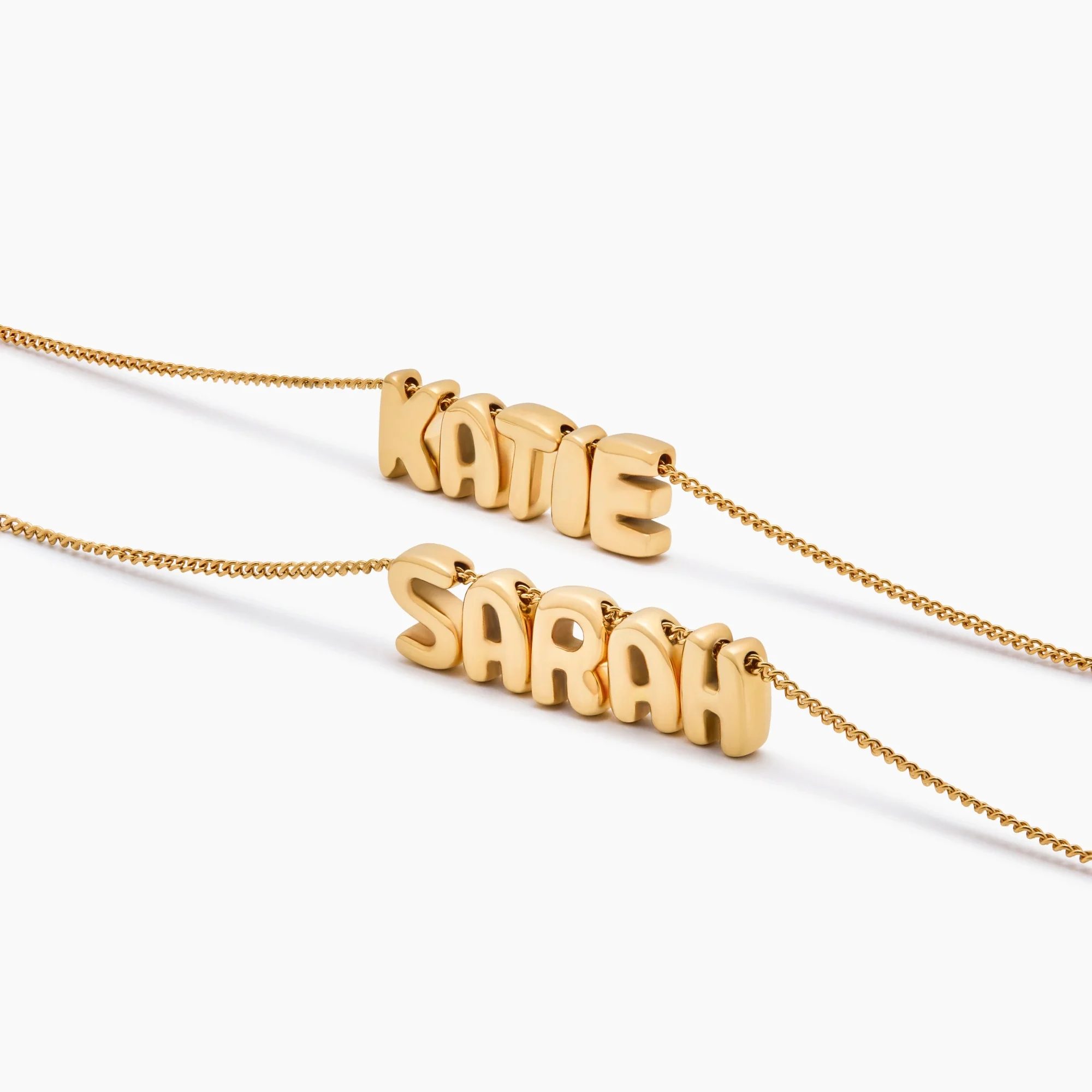 Bubble Custom Name Necklace - Image 4
