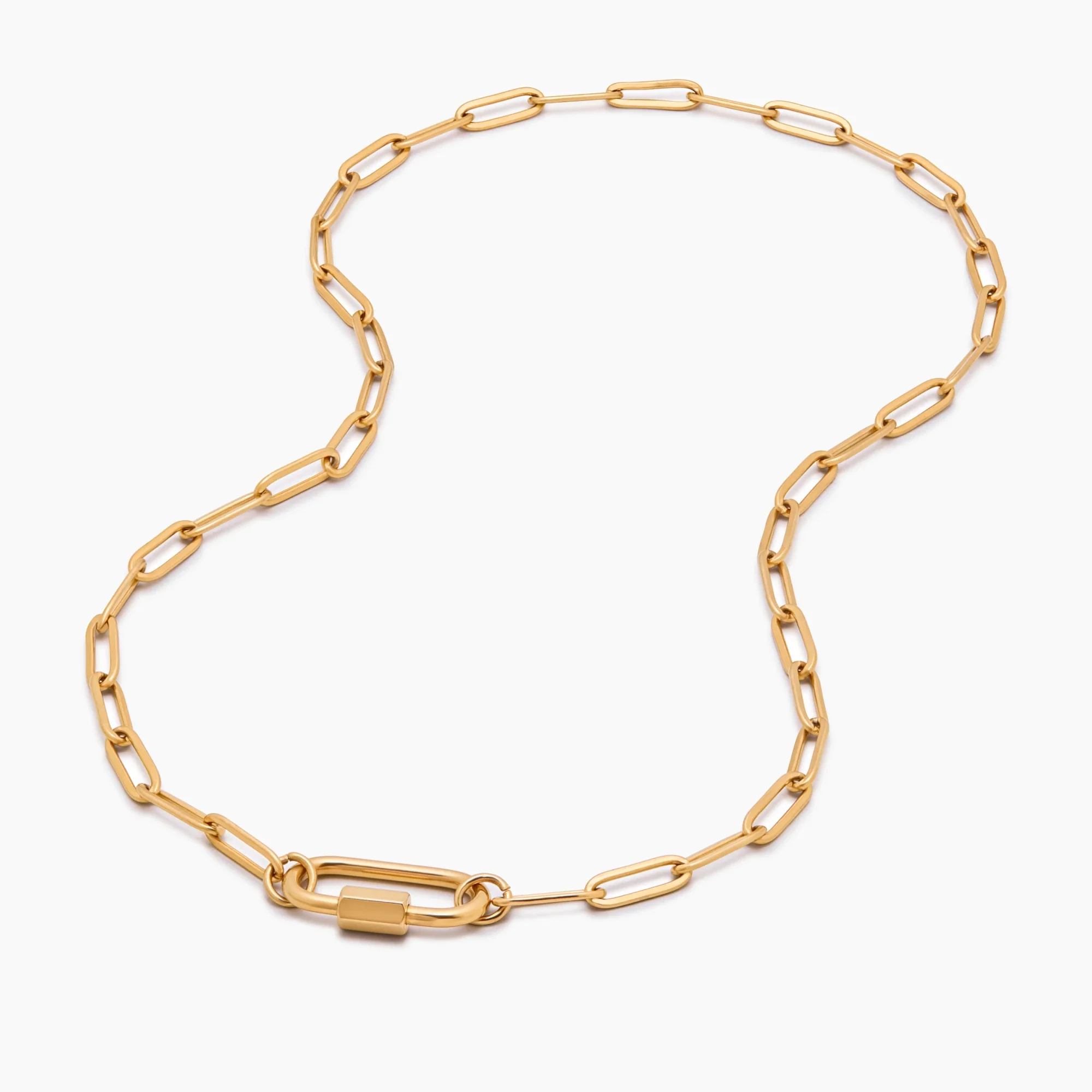 Carabiner Charm Lock Necklace - Image 6