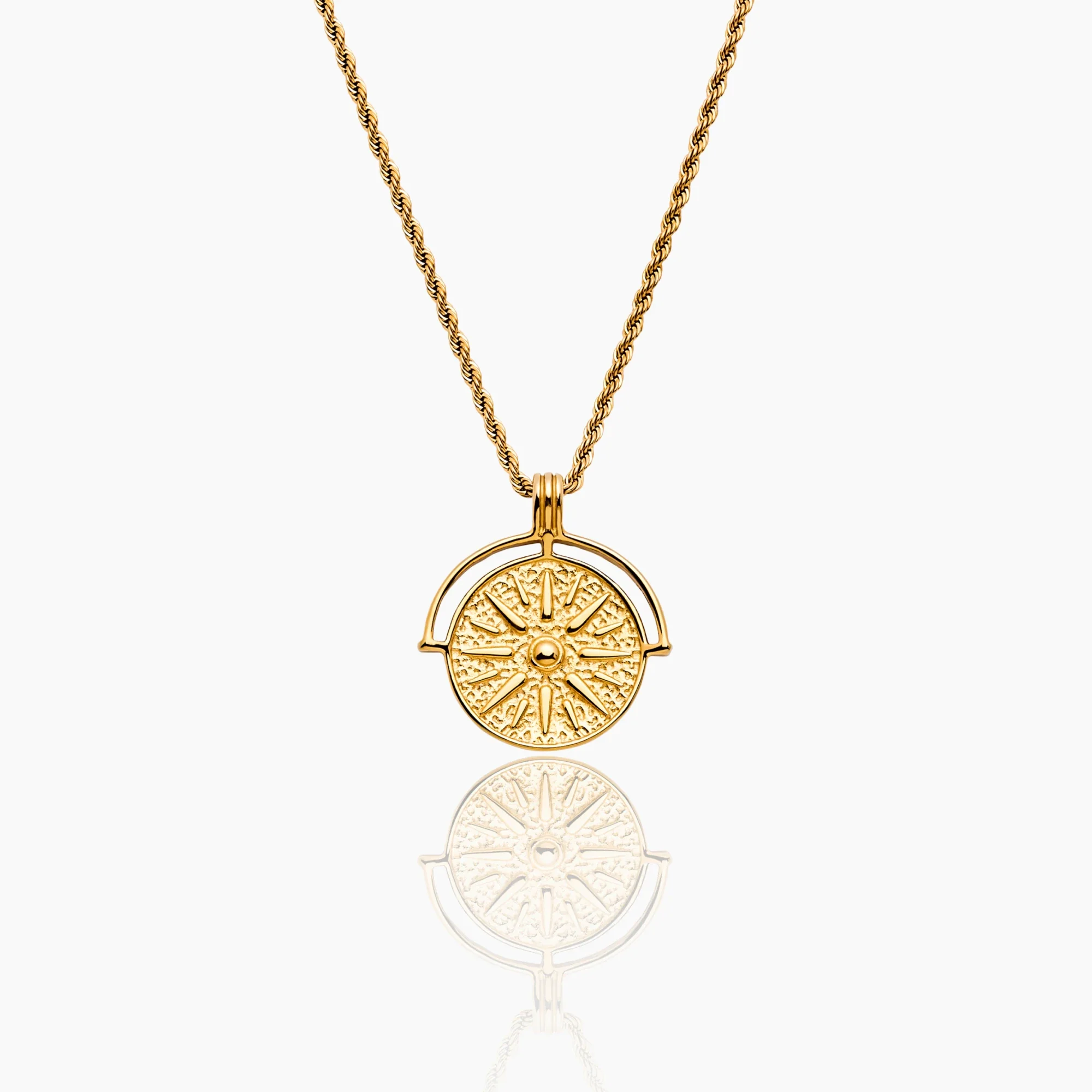 Compass Medallion Necklace