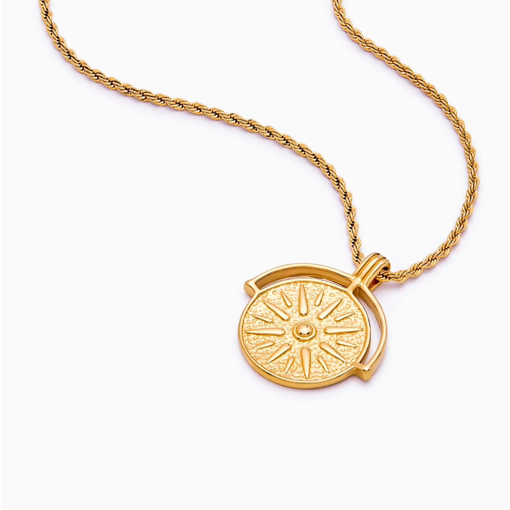 Compass Medallion Necklace - Image 5