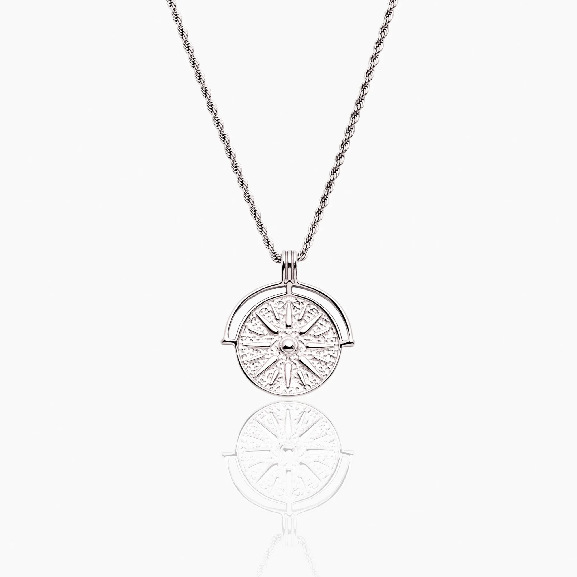 Compass Medallion Necklace - Image 6