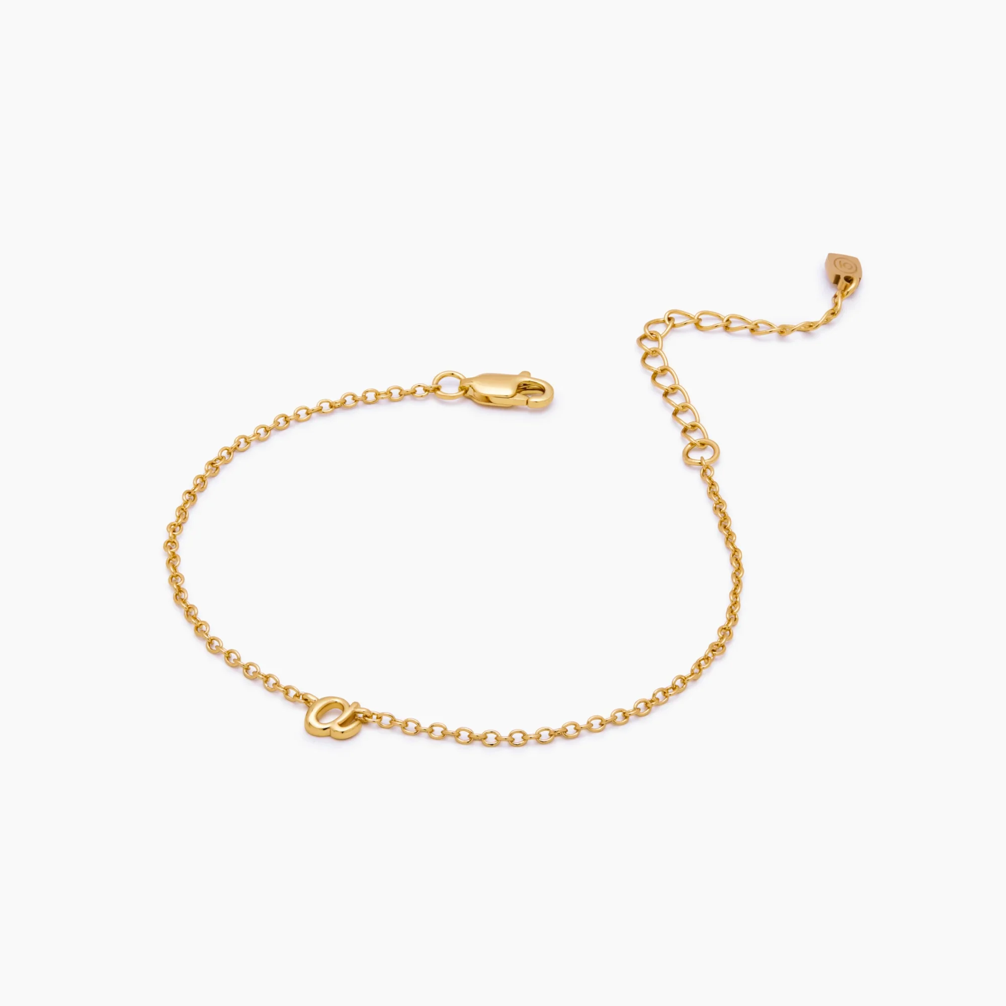 Dainty Cursive Initial Bracelet - Image 3