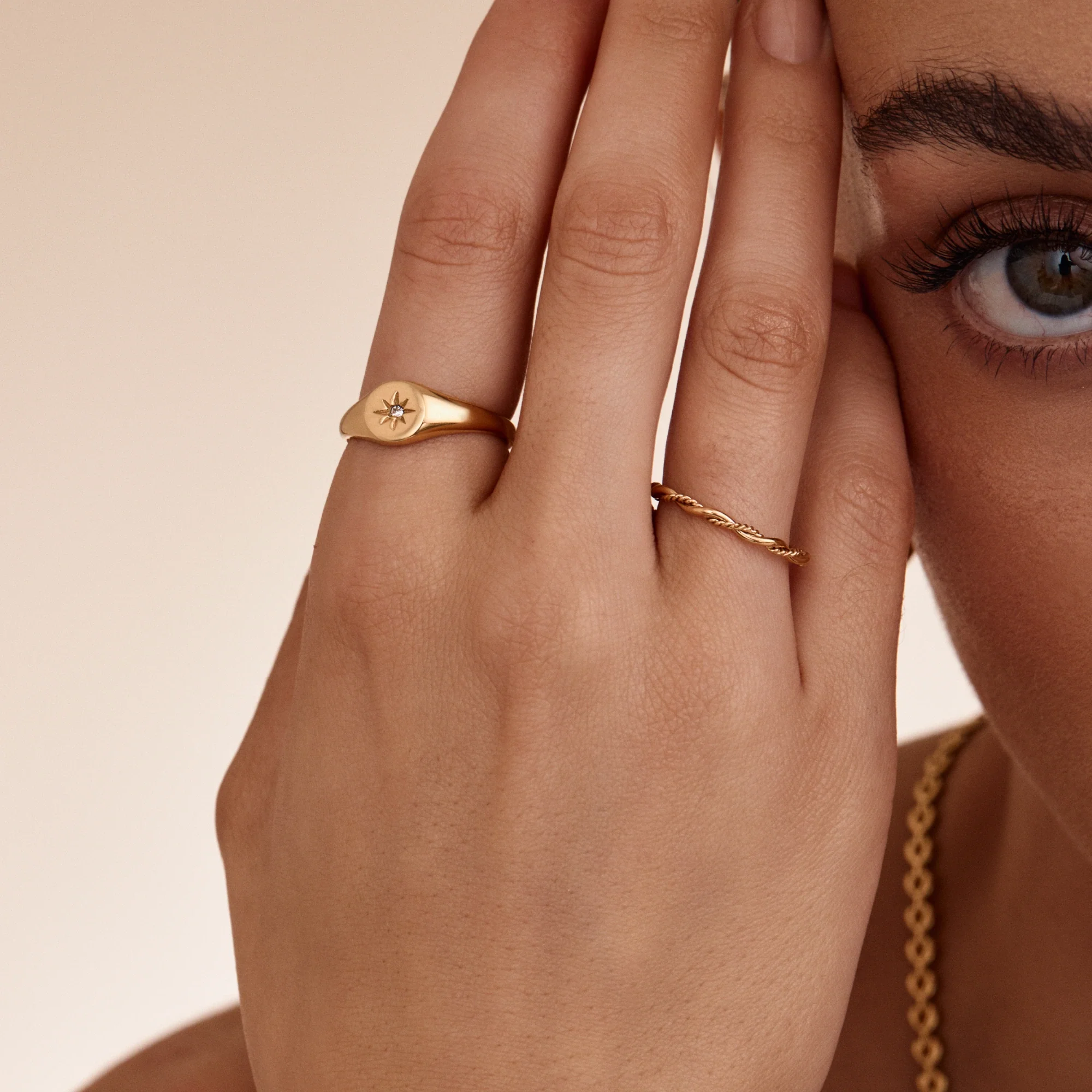 Dainty Double Twist Ring - Image 3