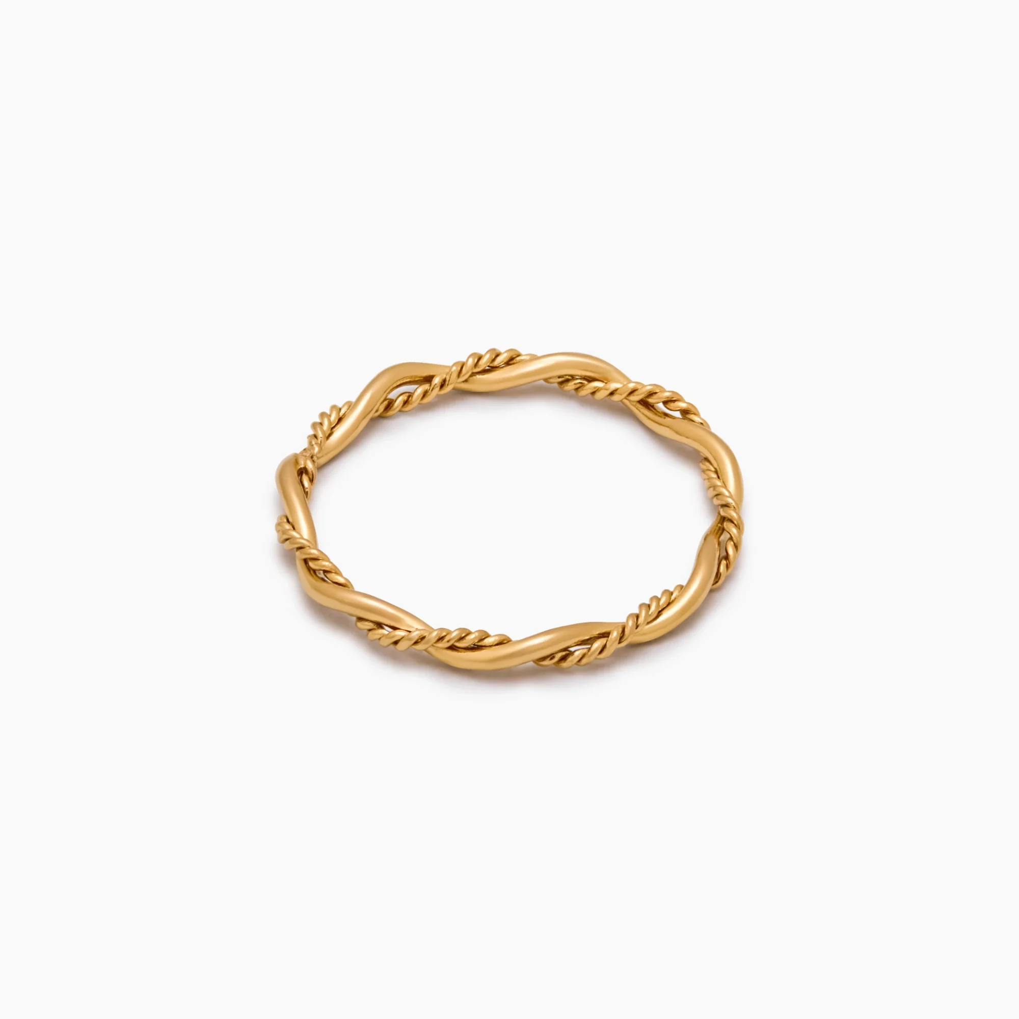 Dainty Double Twist Ring - Image 4