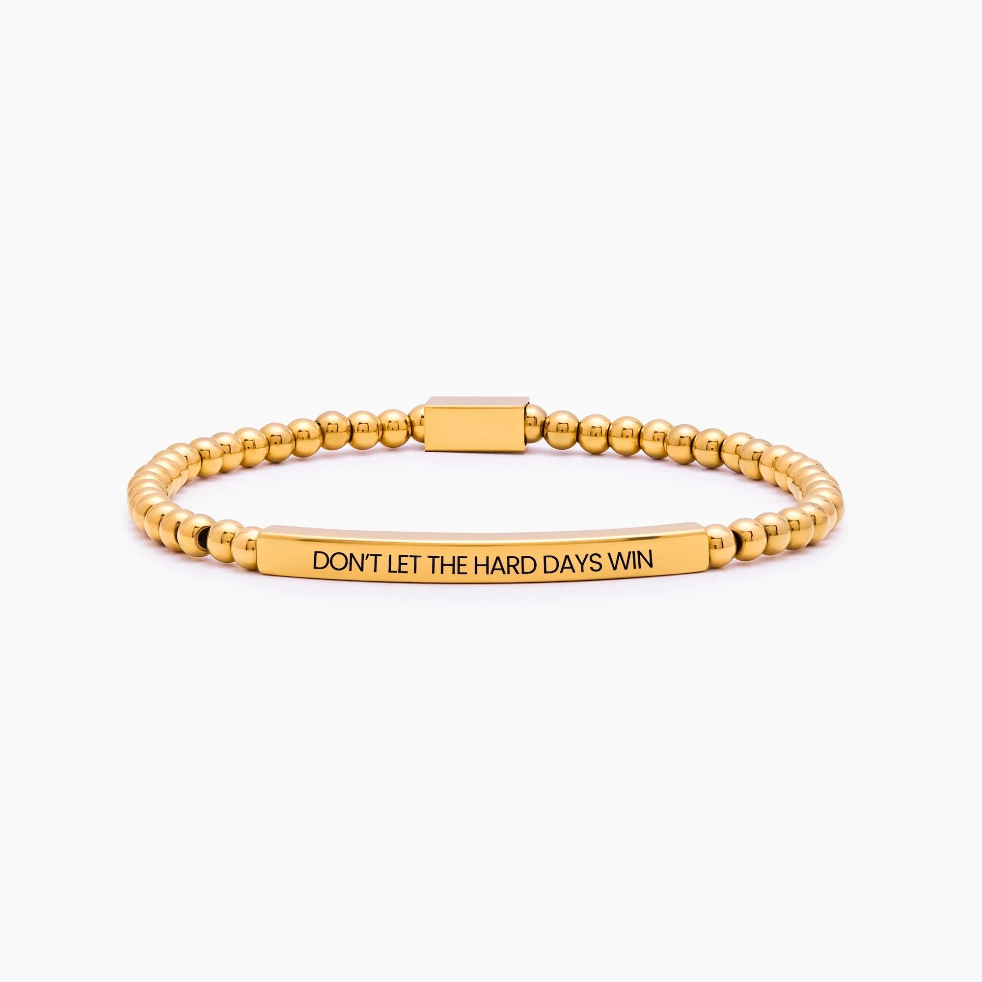 Don't Let The Hard Days Win Beaded Bracelet