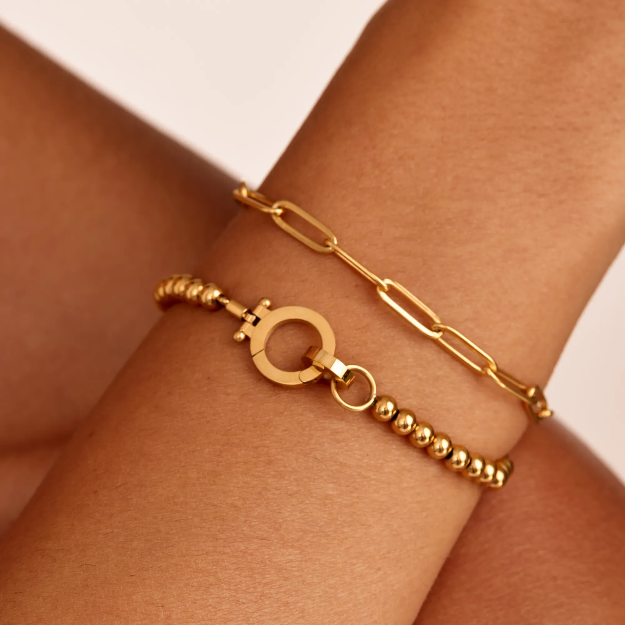 Essential Gold Beaded Bracelet - Image 2