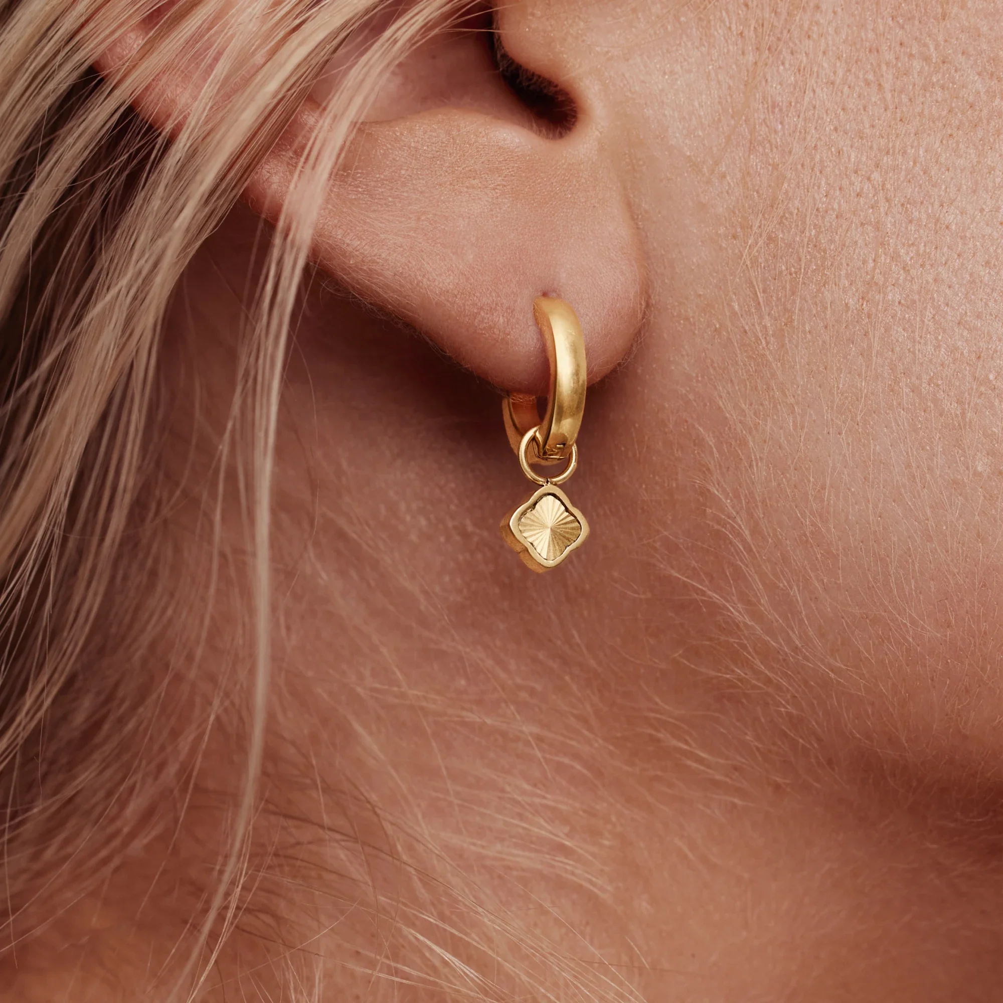 Mini Clover Earrings - Image 2