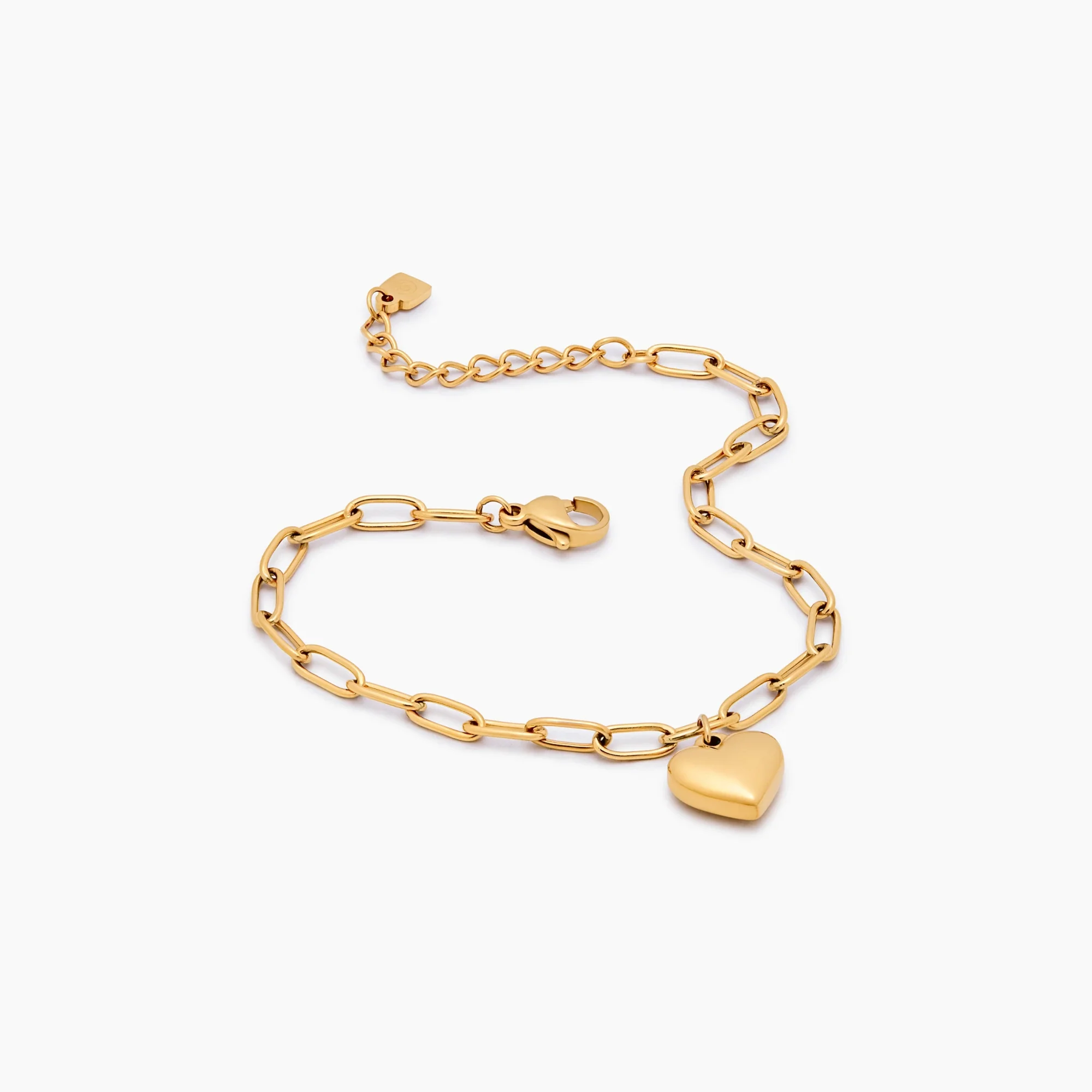 Paperclip Heart Charm Bracelet - Image 6