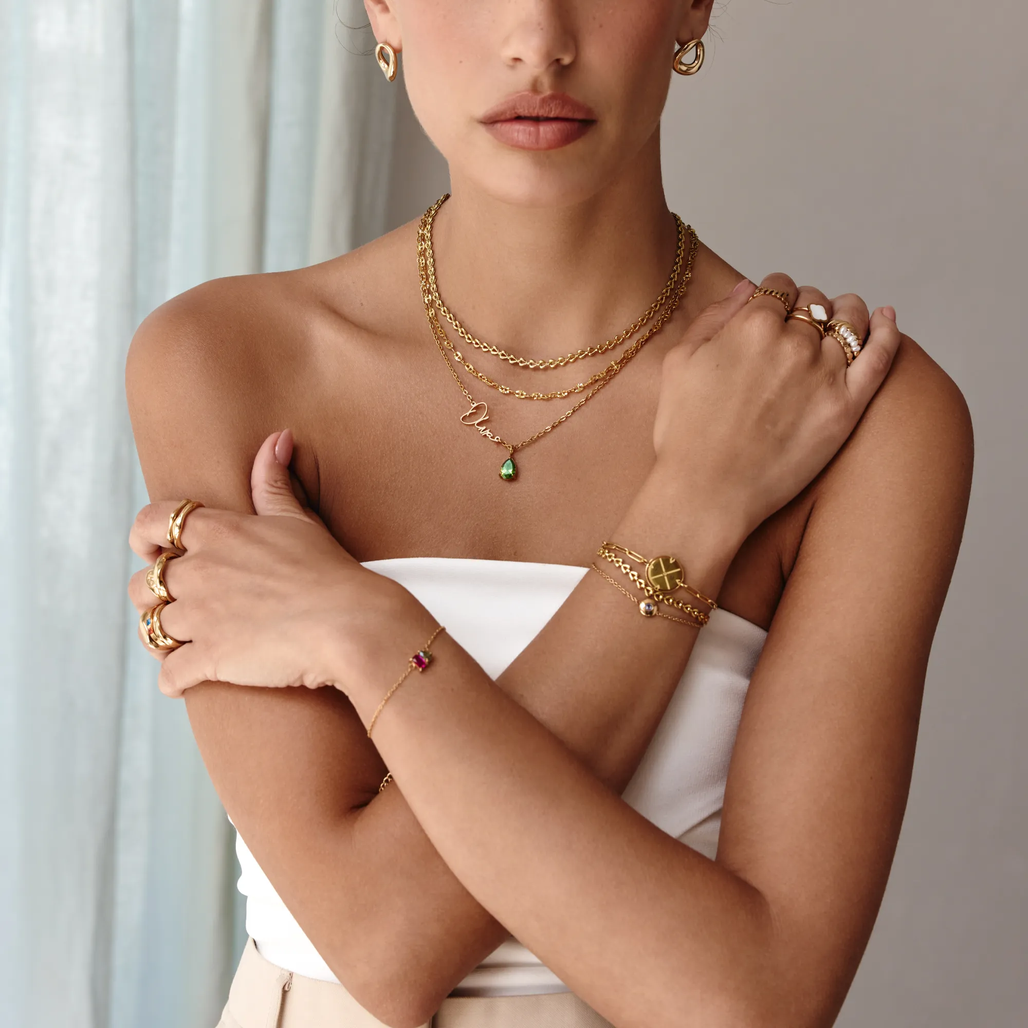 Signature Name and Birthstone Necklace - Image 5