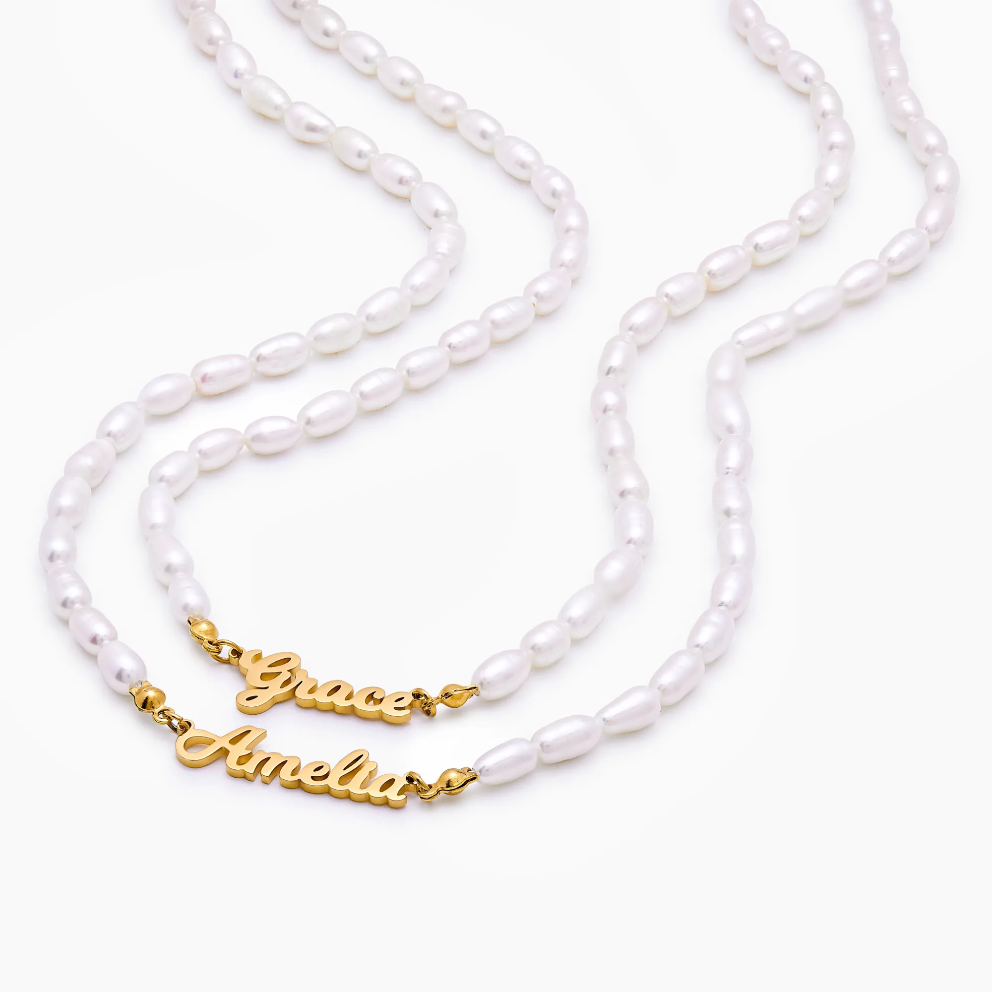 Statement Custom Name Pearl Necklace - Image 4