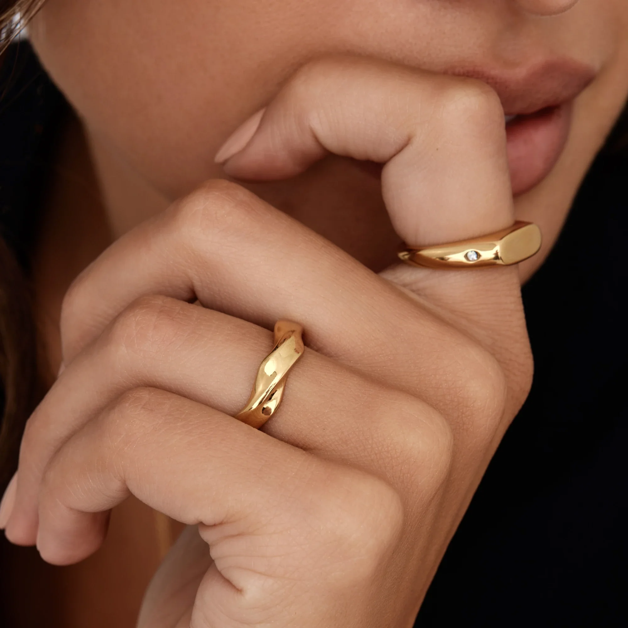 Twin Star Signet Ring - Image 2