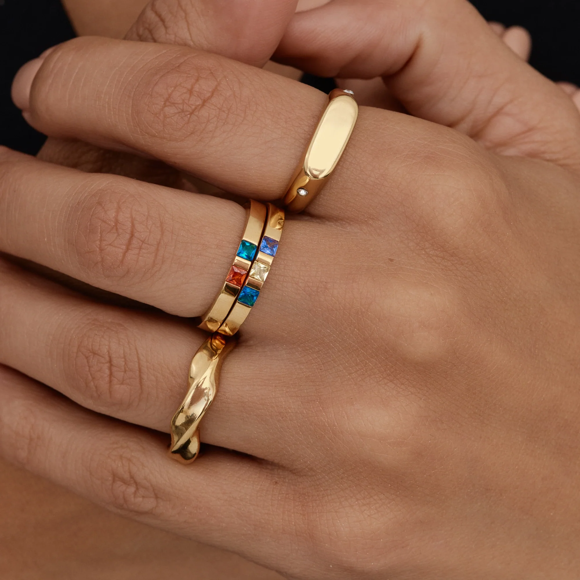 Twin Star Signet Ring - Image 3