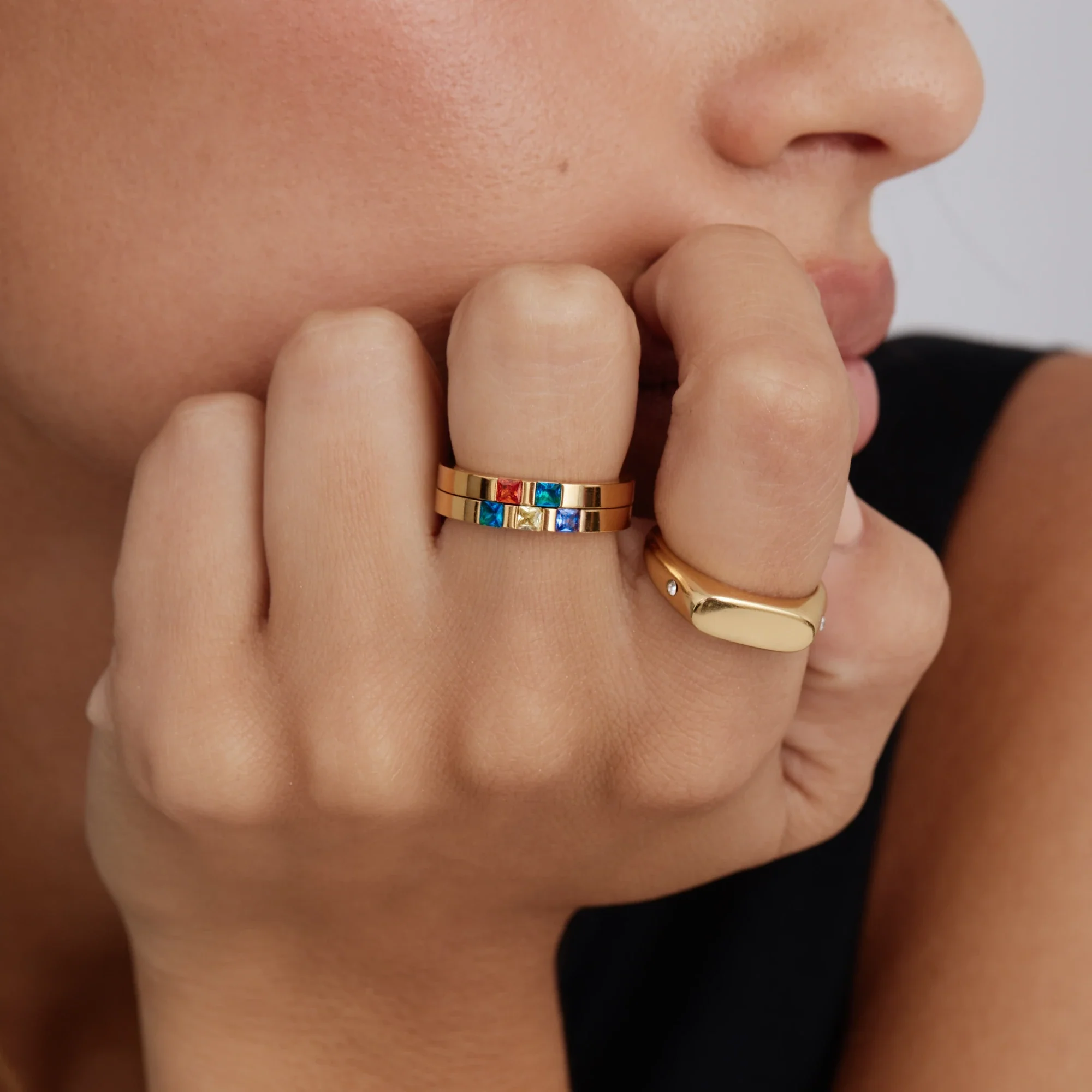 Twin Star Signet Ring - Image 6